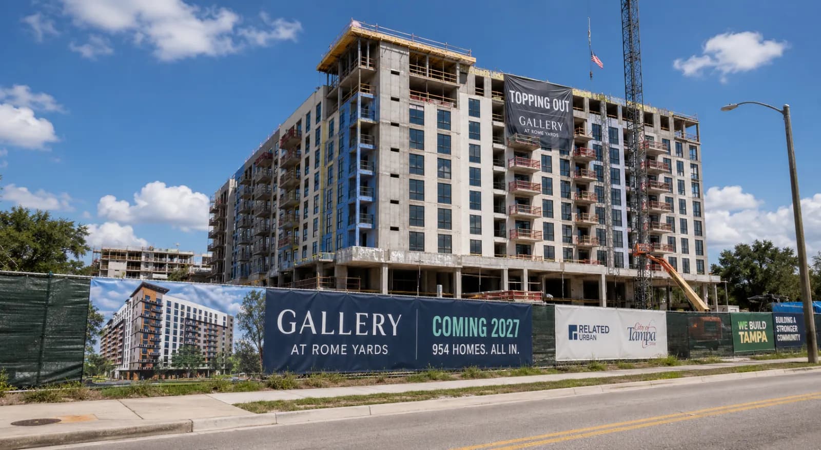 West Tampa’s Rome Yards Reaches Major Construction Milestone